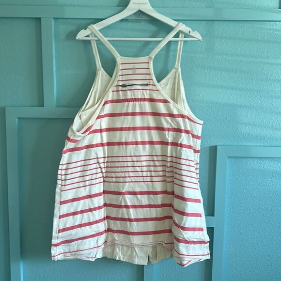 Free People Hot Shot Mini Printed Dress XL red ivory spring stripe NWT - Picture 3 of 9